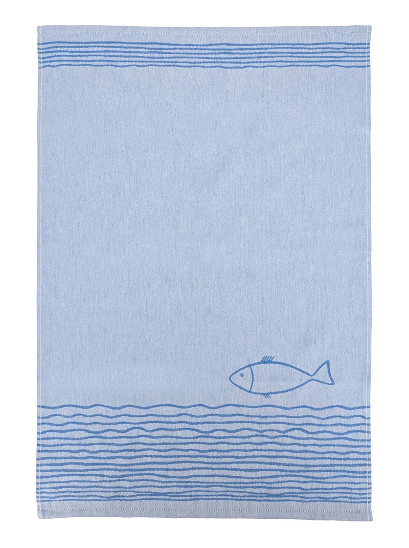 Torchon de cuisine NAUTILUS Toile Bleu - Kiabi