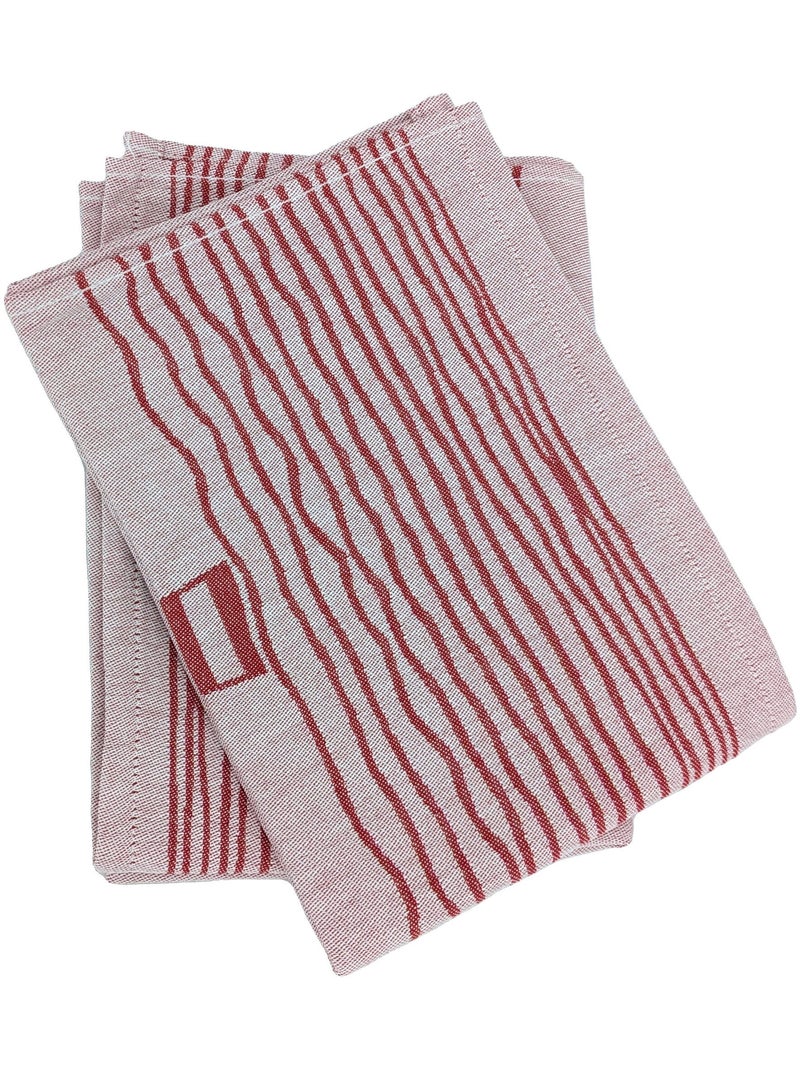 Torchon de cuisine NAUTILUS Toile Rouge - Kiabi