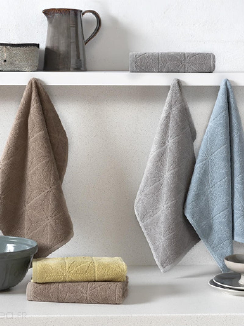 TORCHON DE CUISINE OPTICAL Bleu clair - Kiabi