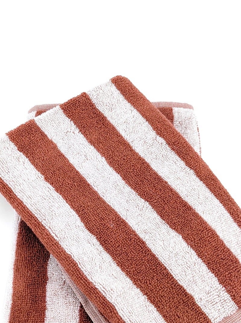 Torchon de cuisine PAT EFFI 50x50 cm Blanc Marron - Kiabi