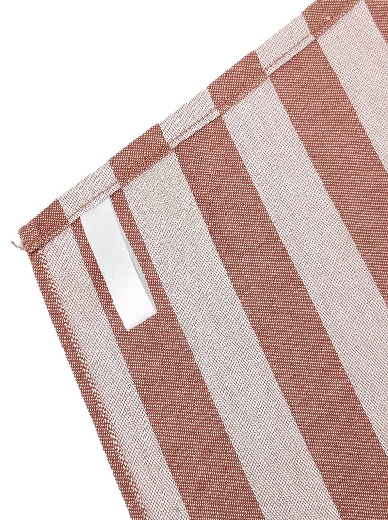 Torchon de cuisine PAT EFFI 50x70 cm Blanc Marron - Kiabi
