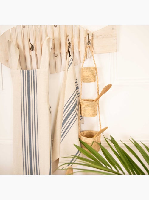 Torchon de cuisine polylin à rayures - Kiabi