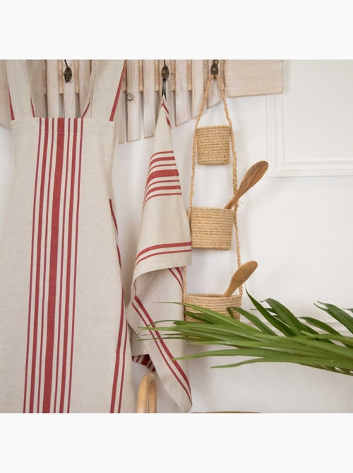 Torchon de cuisine polylin à rayures - Kiabi