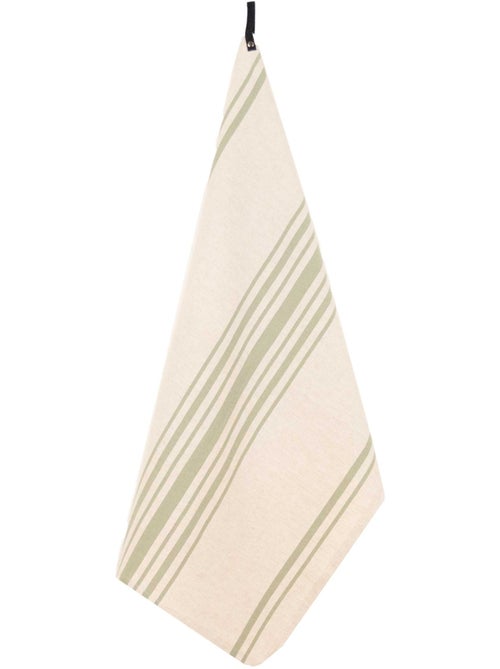 Torchon de cuisine polylin à rayures - Kiabi