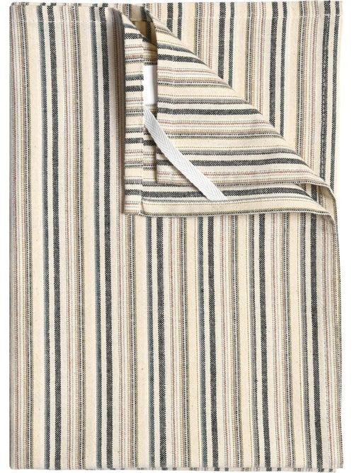 Torchon de cuisine rayures fines en coton - Kiabi
