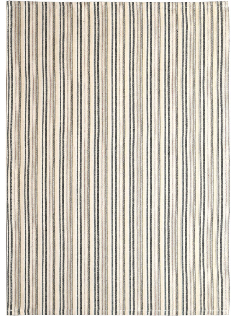 Torchon de cuisine rayures fines en coton Ecru - Kiabi