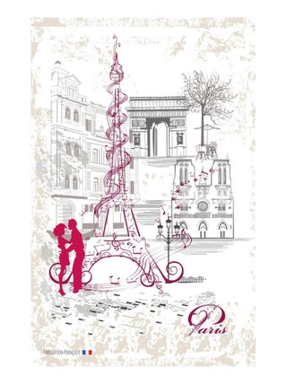 Torchon de cuisine romance à Paris
