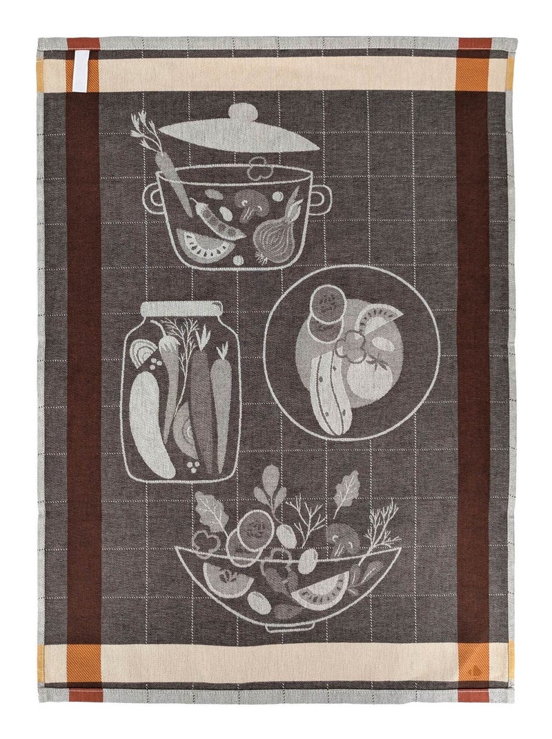 Torchon de cuisine SALAD 50x70 cm Marron - Kiabi