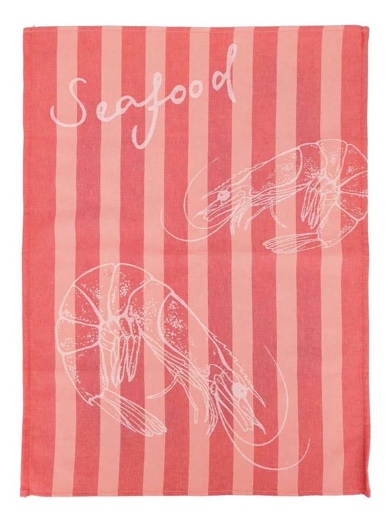 Torchon de cuisine SEAFOOD Toile Orange - Kiabi