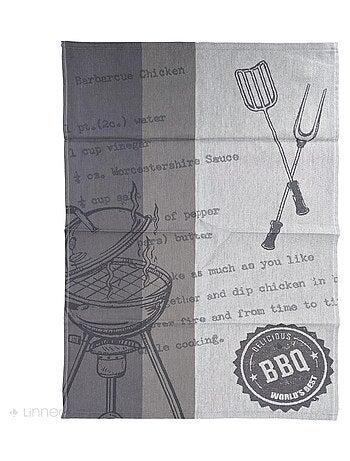 Torchon de cuisine toile collection BBQ 50x70 cm
