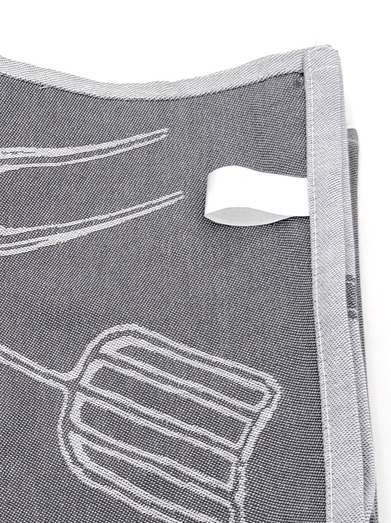 Torchon de cuisine toile collection BBQ 50x70 cm Gris - Kiabi