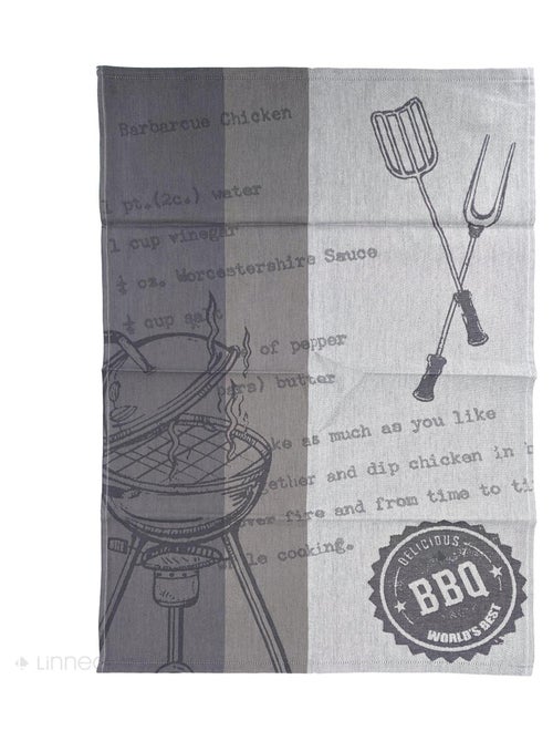 Torchon de cuisine toile collection BBQ 50x70 cm - Kiabi