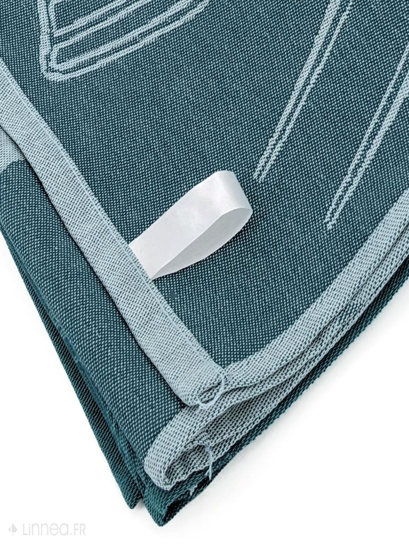 Torchon de cuisine toile collection BBQ 50x70 cm Vert - Kiabi