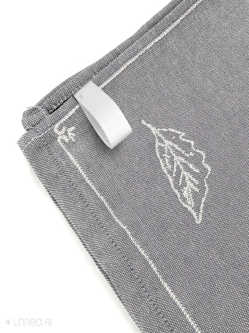 Torchon de cuisine toile collection BURGER 50x70 cm Gris - Kiabi