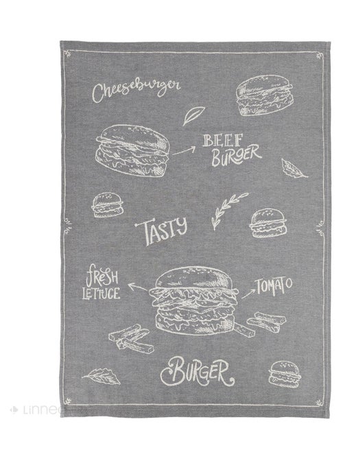 Torchon de cuisine toile collection BURGER 50x70 cm - Kiabi Torchon de cuisine toile collection BURGER 50x70 cm - Kiabi
