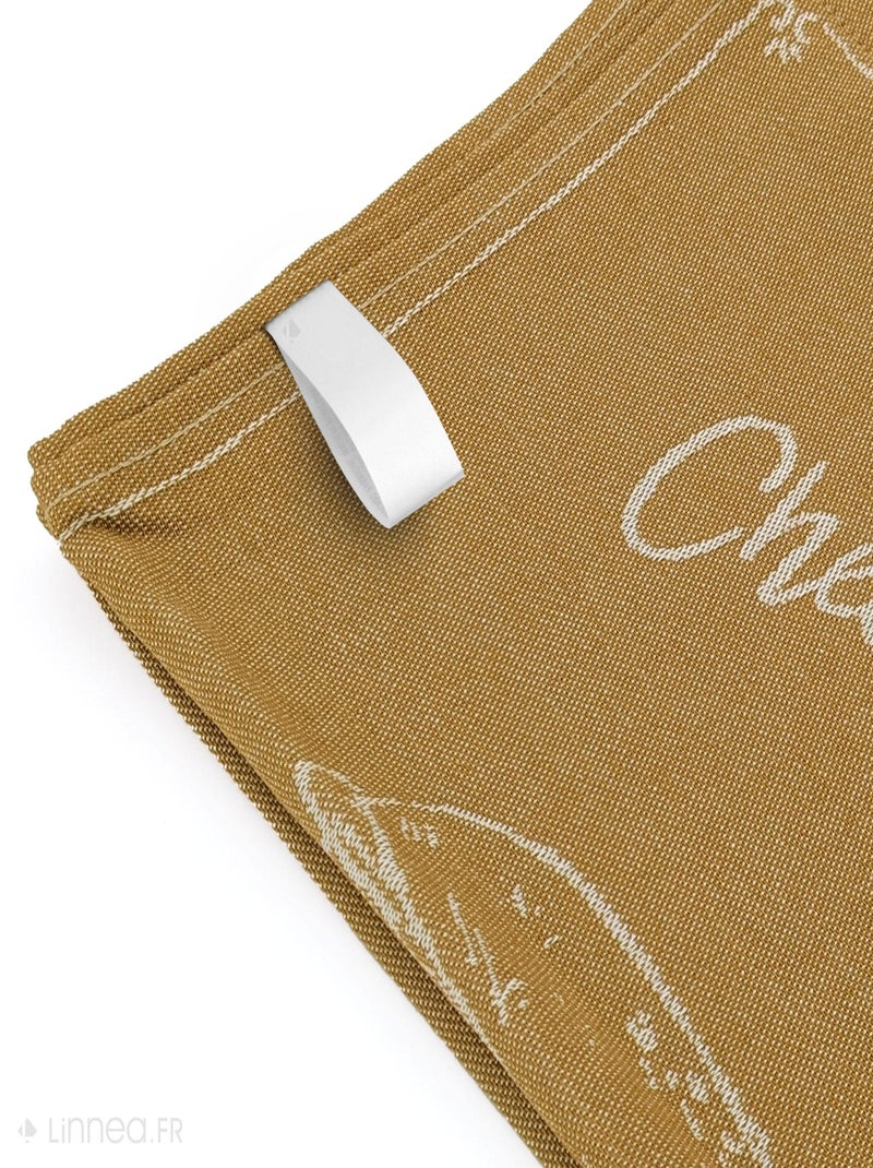 Torchon de cuisine toile collection BURGER 50x70 cm Jaune - Kiabi