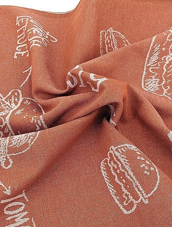 Torchon de cuisine toile collection BURGER 50x70 cm