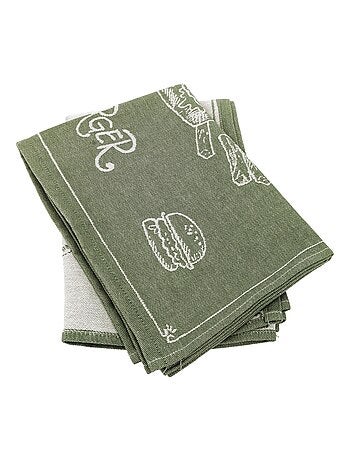 Torchon de cuisine toile collection BURGER 50x70 cm