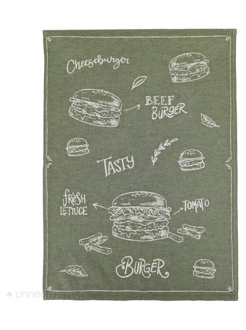 Torchon de cuisine toile collection BURGER 50x70 cm - Kiabi Torchon de cuisine toile collection BURGER 50x70 cm - Kiabi