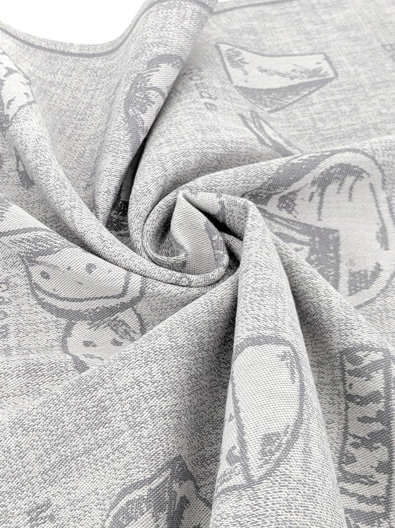 Torchon de cuisine toile collection CHEESE 50x70 cm Gris - Kiabi