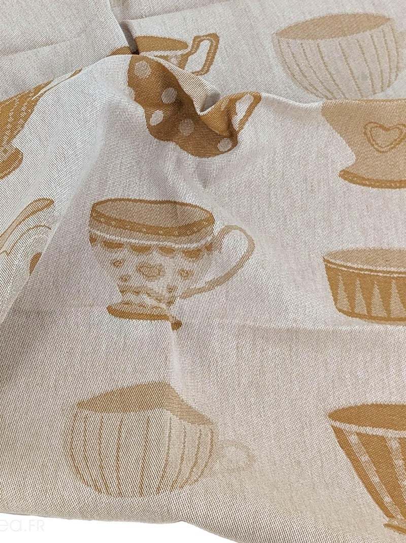 Torchon de cuisine toile collection DELICARA Jaune - Kiabi