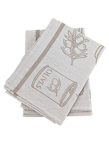 Torchon de cuisine toile collection EVOO 50x70 cm