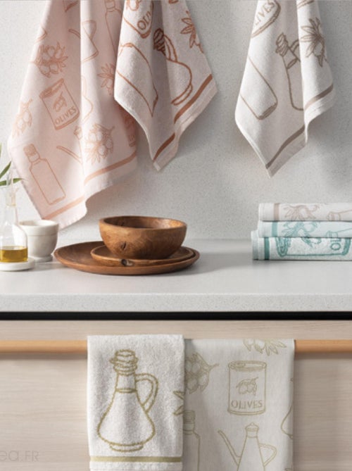 Torchon de cuisine toile collection EVOO 50x70 cm - Kiabi