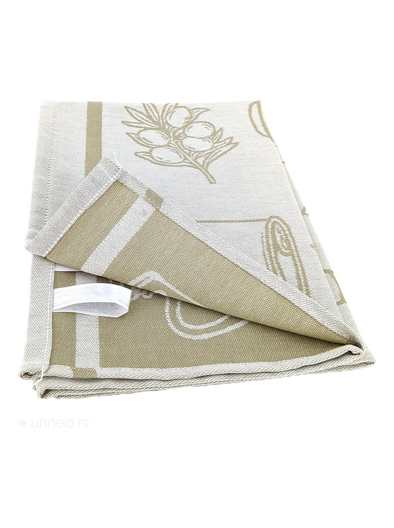 Torchon de cuisine toile collection EVOO 50x70 cm Kaki - Kiabi