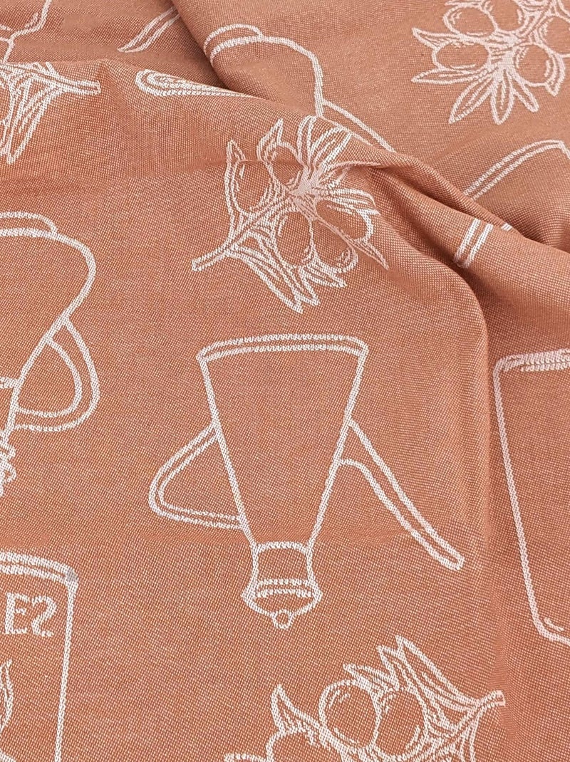 Torchon de cuisine toile collection EVOO 50x70 cm Rouge brique - Kiabi