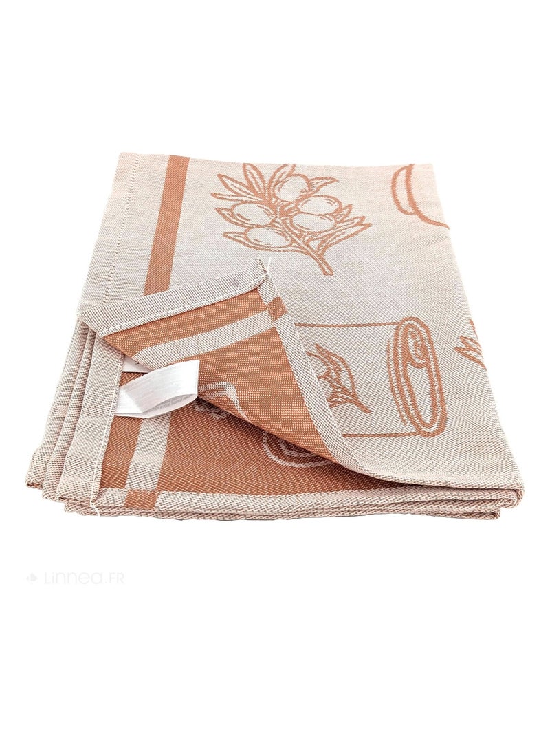 Torchon de cuisine toile collection EVOO 50x70 cm Rouge brique - Kiabi