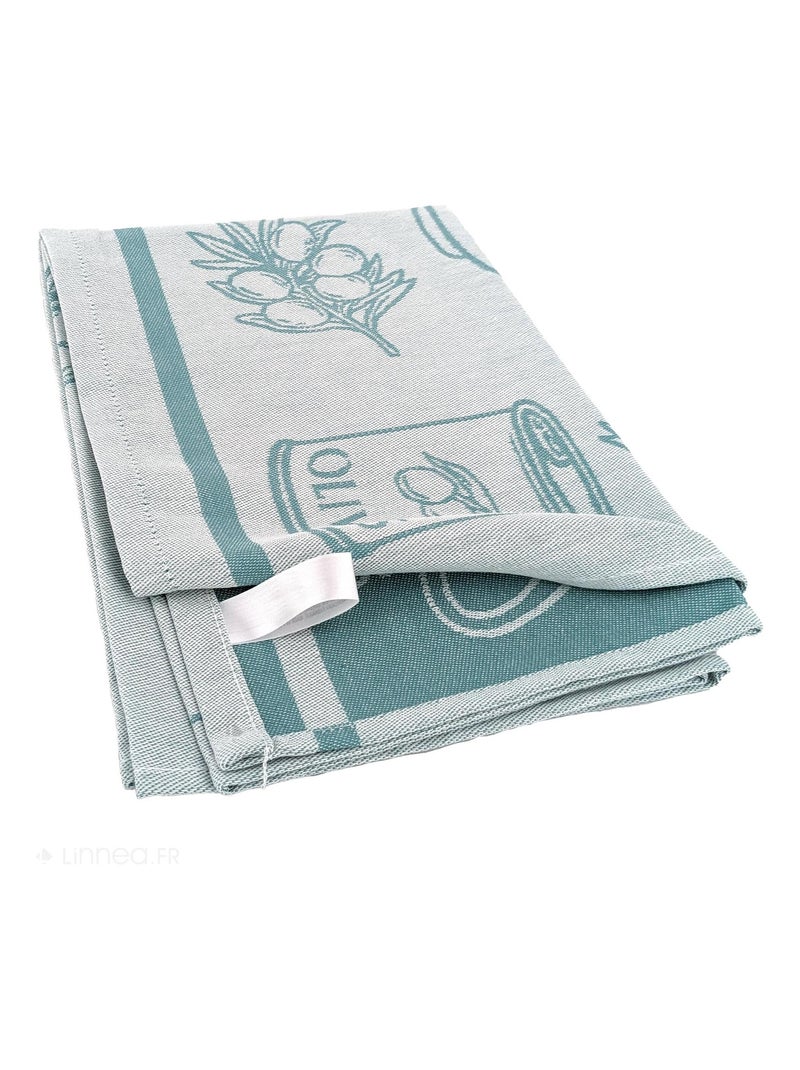 Torchon de cuisine toile collection EVOO 50x70 cm Vert - Kiabi