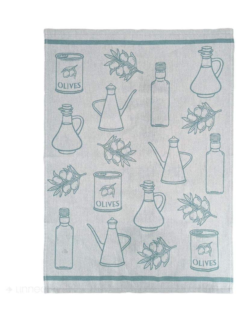 Torchon de cuisine toile collection EVOO 50x70 cm Vert - Kiabi