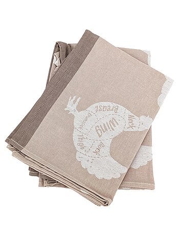 Torchon de cuisine toile collection GRILLUXE 50x70 cm