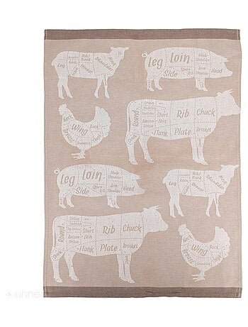 Torchon de cuisine toile collection GRILLUXE 50x70 cm