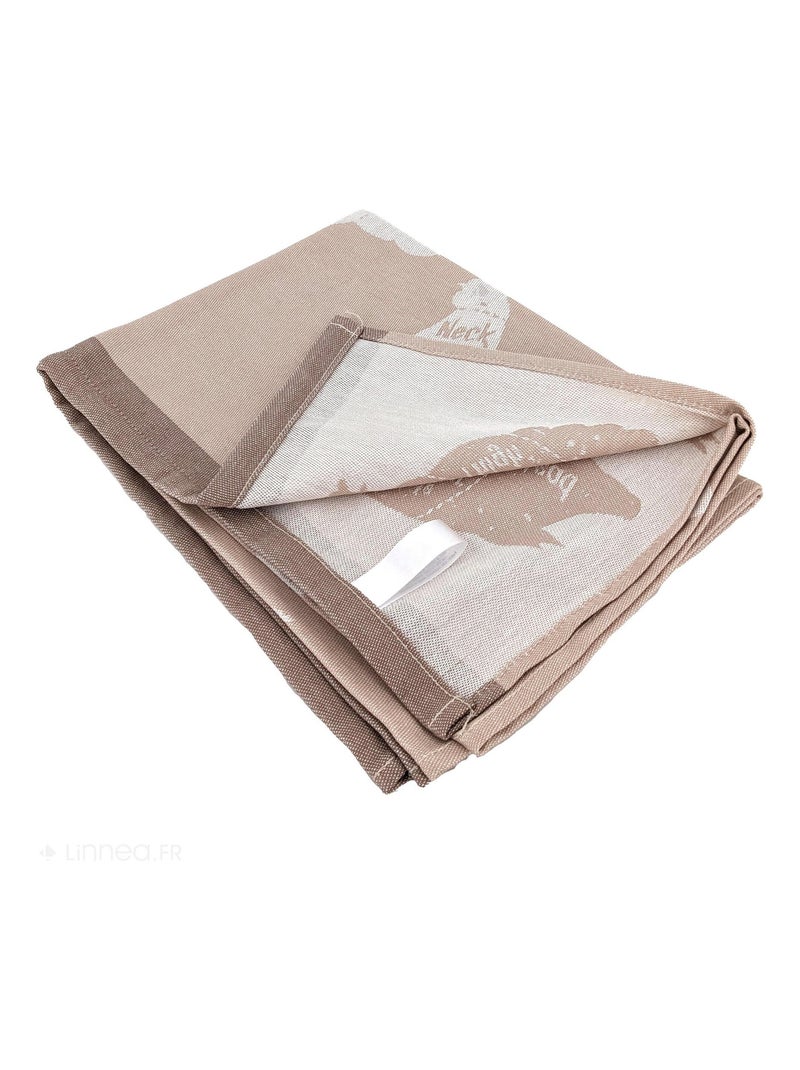 Torchon de cuisine toile collection GRILLUXE 50x70 cm Beige - Kiabi