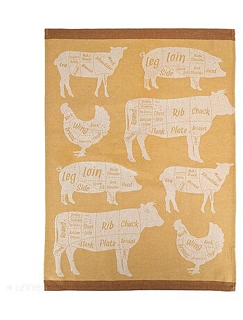 Torchon de cuisine toile collection GRILLUXE 50x70 cm