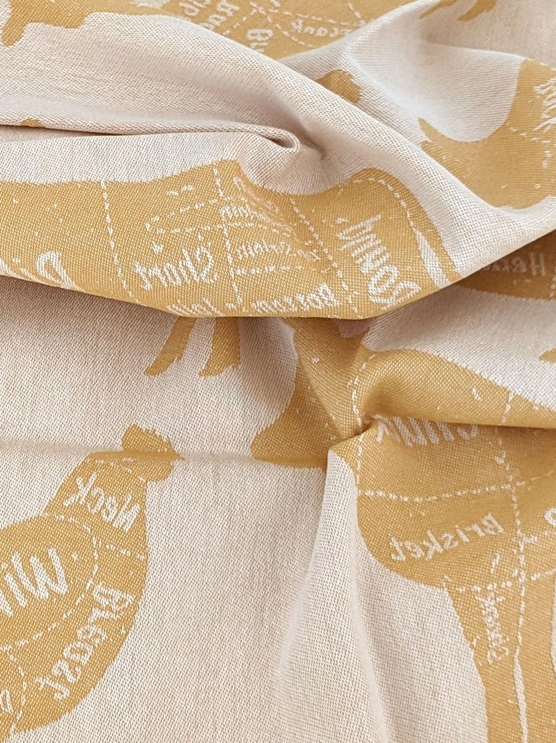 Torchon de cuisine toile collection GRILLUXE 50x70 cm Jaune - Kiabi