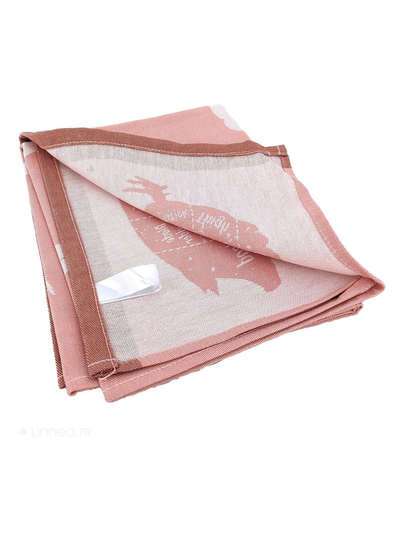 Torchon de cuisine toile collection GRILLUXE 50x70 cm Rose - Kiabi