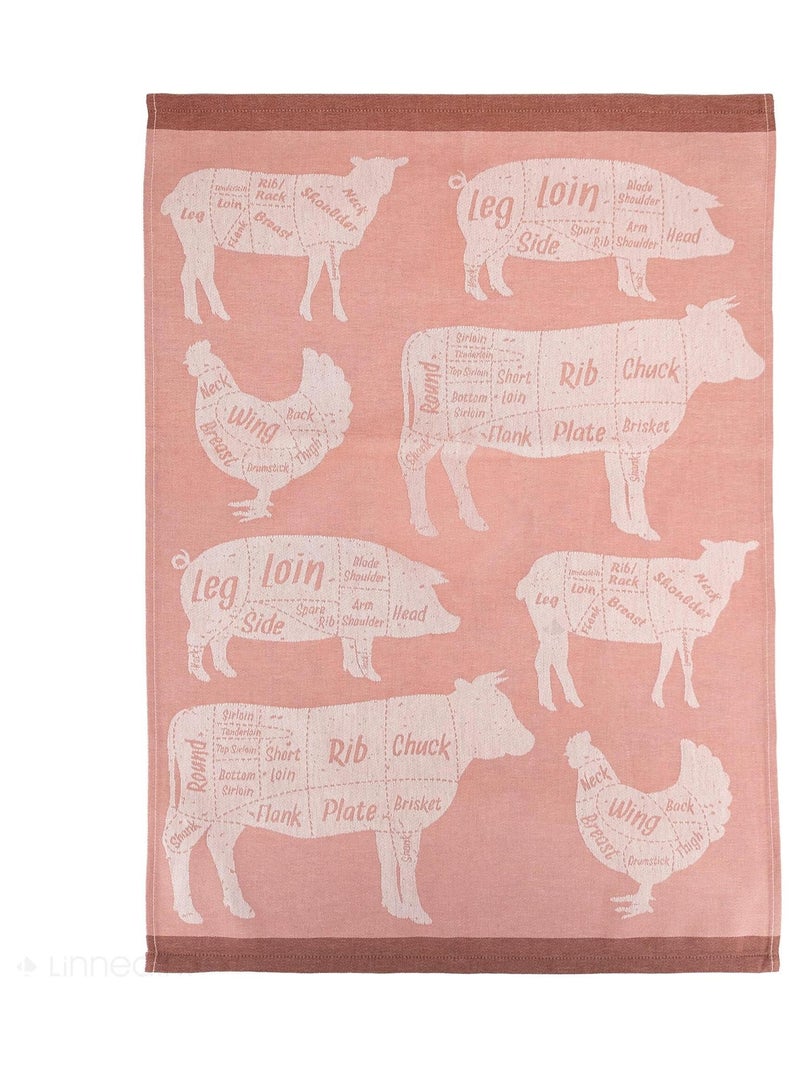 Torchon de cuisine toile collection GRILLUXE 50x70 cm Rose - Kiabi