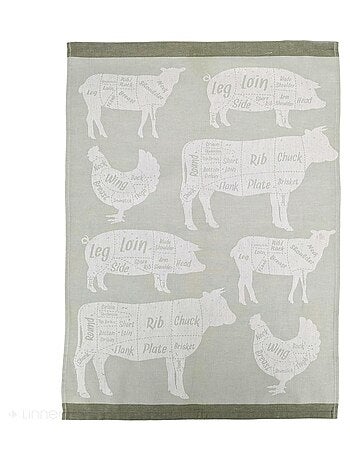 Torchon de cuisine toile collection GRILLUXE 50x70 cm