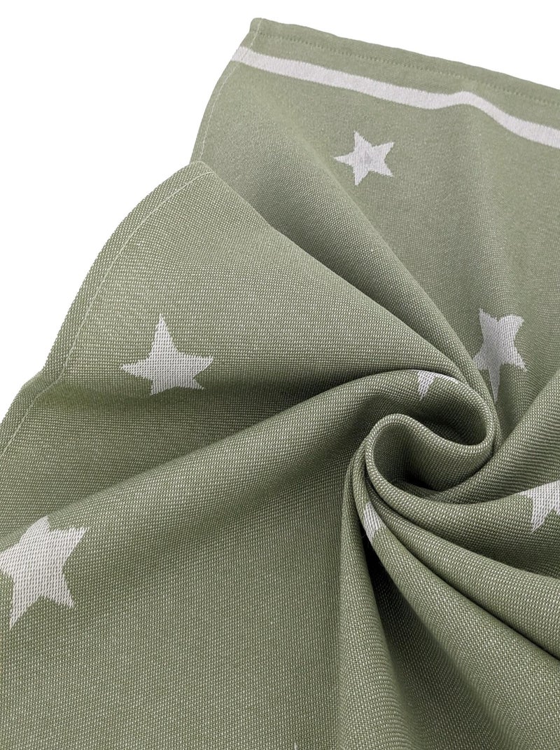 Torchon de cuisine toile NOVA 100 % coton 50x70 cm Vert - Kiabi