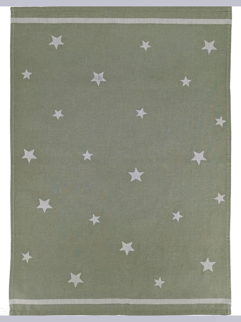 Torchon de cuisine toile NOVA 100 % coton 50x70 cm Vert - Kiabi