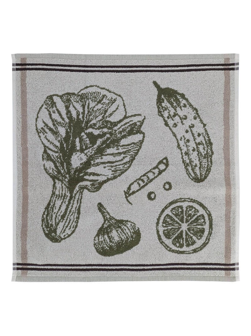 Torchon de cuisine VEG Éponge Vert olive - Kiabi