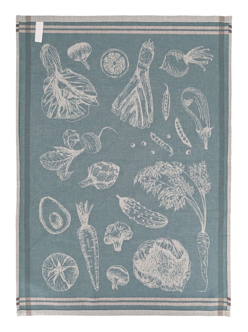 Torchon de cuisine VEG Toile Bleu - Kiabi