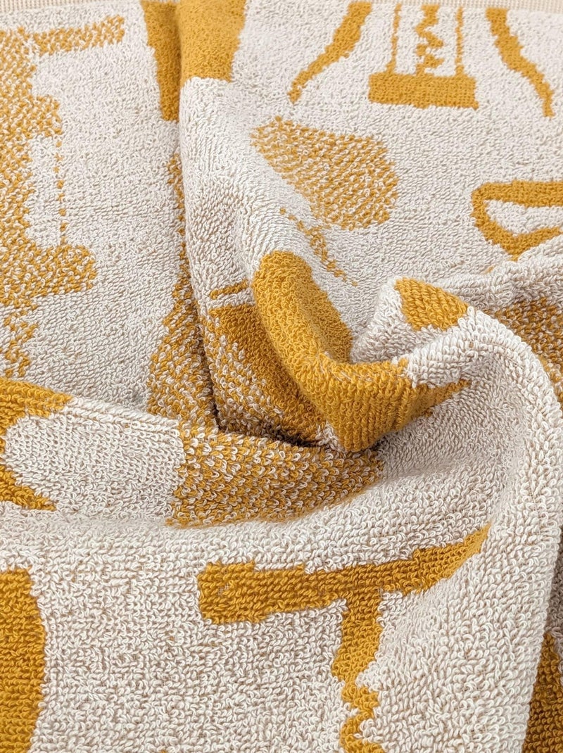 Torchon de cuisine VITIS aspect éponge 100 % coton 50x50 cm Jaune - Kiabi
