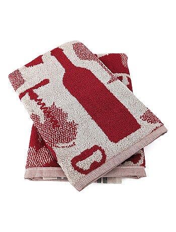 Torchon de cuisine VITIS aspect éponge 100 % coton 50x50 cm