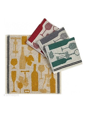 Torchon de cuisine VITIS aspect éponge 100 % coton 50x50 cm