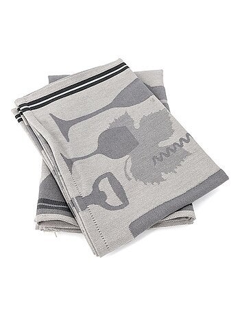 Torchon de cuisine VITIS aspect toile 100 % coton