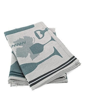 Torchon de cuisine VITIS aspect toile 100 % coton