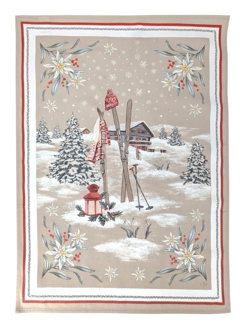 Torchon de Montagne collection LES GUETS coton - Kiabi Torchon de Montagne collection LES GUETS coton - Kiabi
